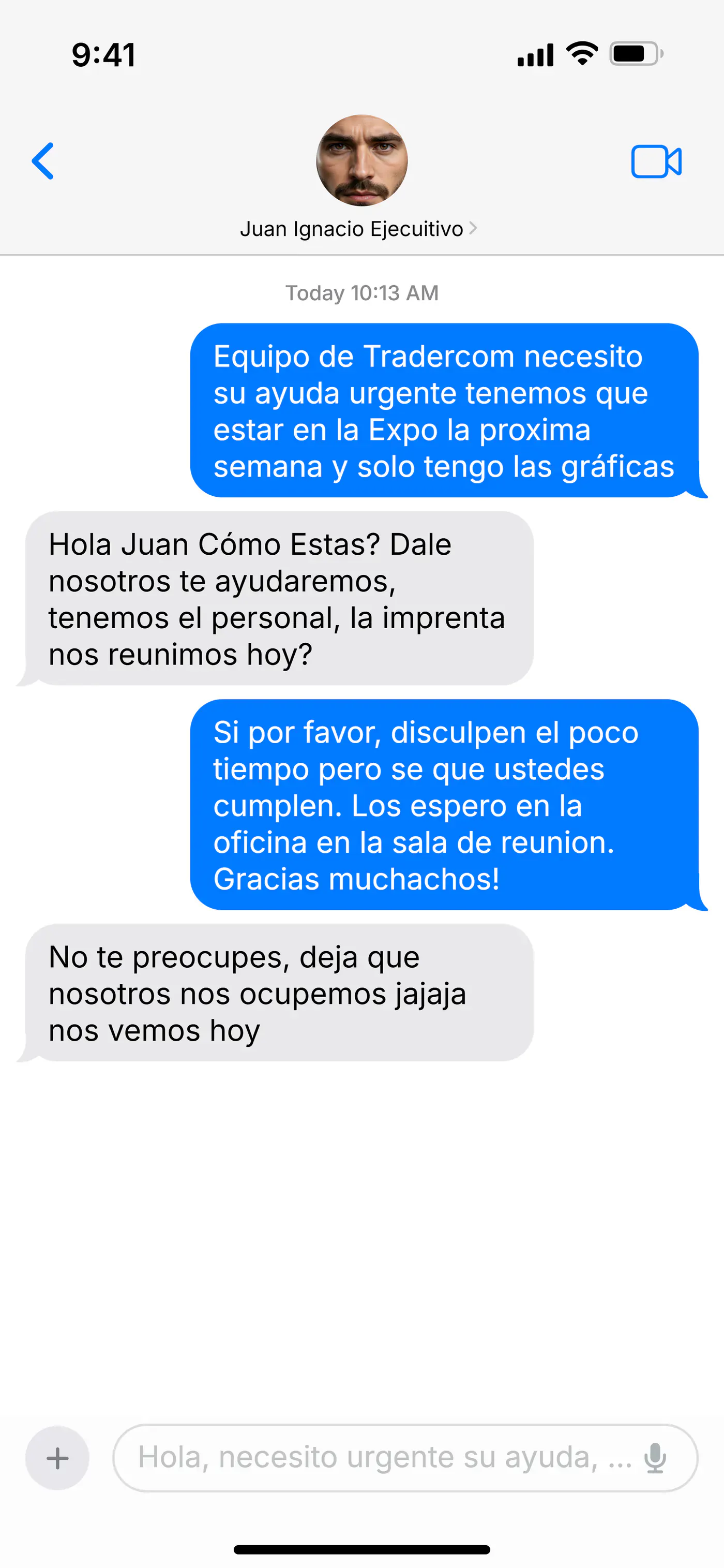 Mensaje ejecutivo Tradercom