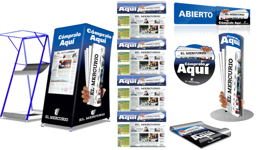 Diseño industrial de mobiliario publicitario