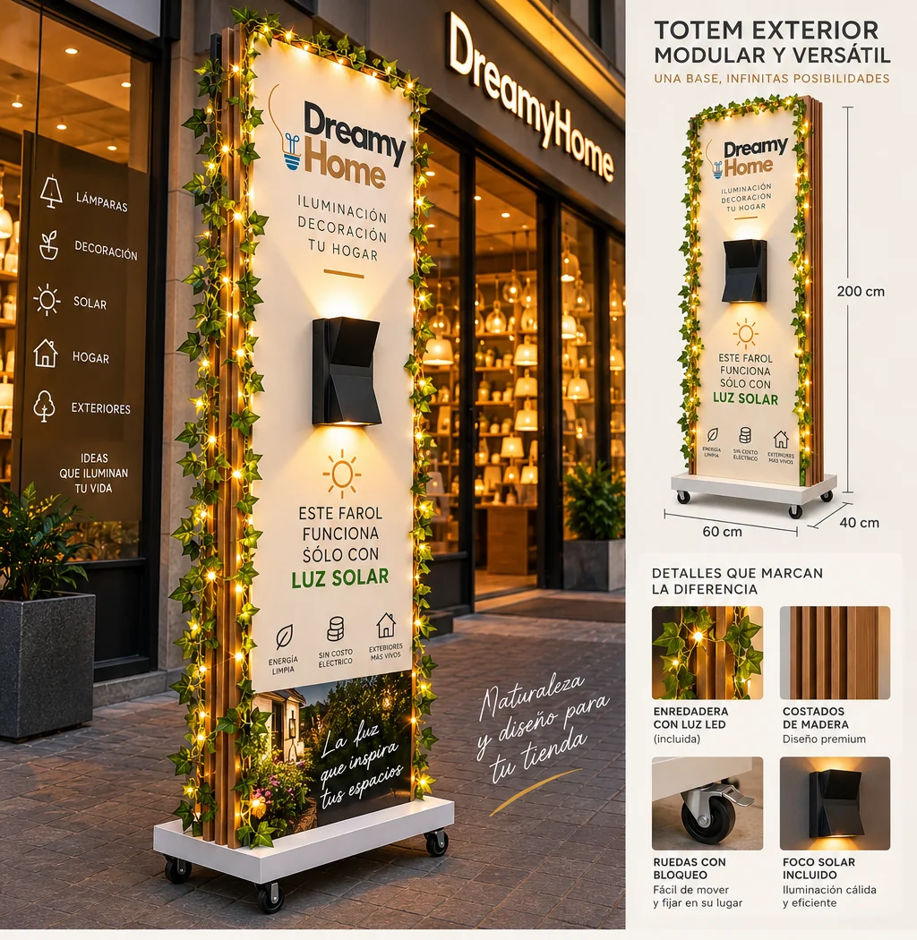 Propuesta 3D Tótem Modular Dreamy Home