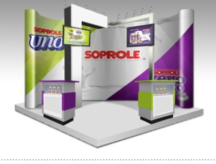 Stand publicitario para Soprole en activación de punto de venta